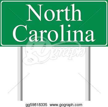 North Carolina Green Road Sign
