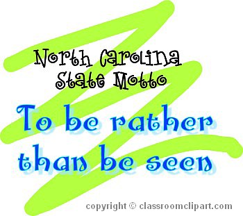 North Carolina   North Carolina Motto C   Classroom Clipart