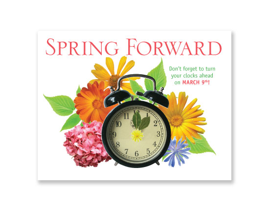 Savings Time Spring Forward Clip Art  Backspring Forward Is March Nd