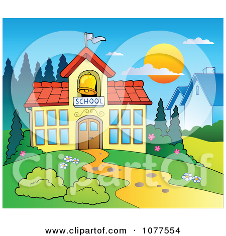Royalty Free  Rf  School House Clipart   Illustrations  1