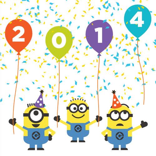 Clipart Minions New Year 2013 Wallpaper Downloads