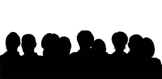 Crowd Of People Silhouette   Clipart Panda   Free Clipart Images