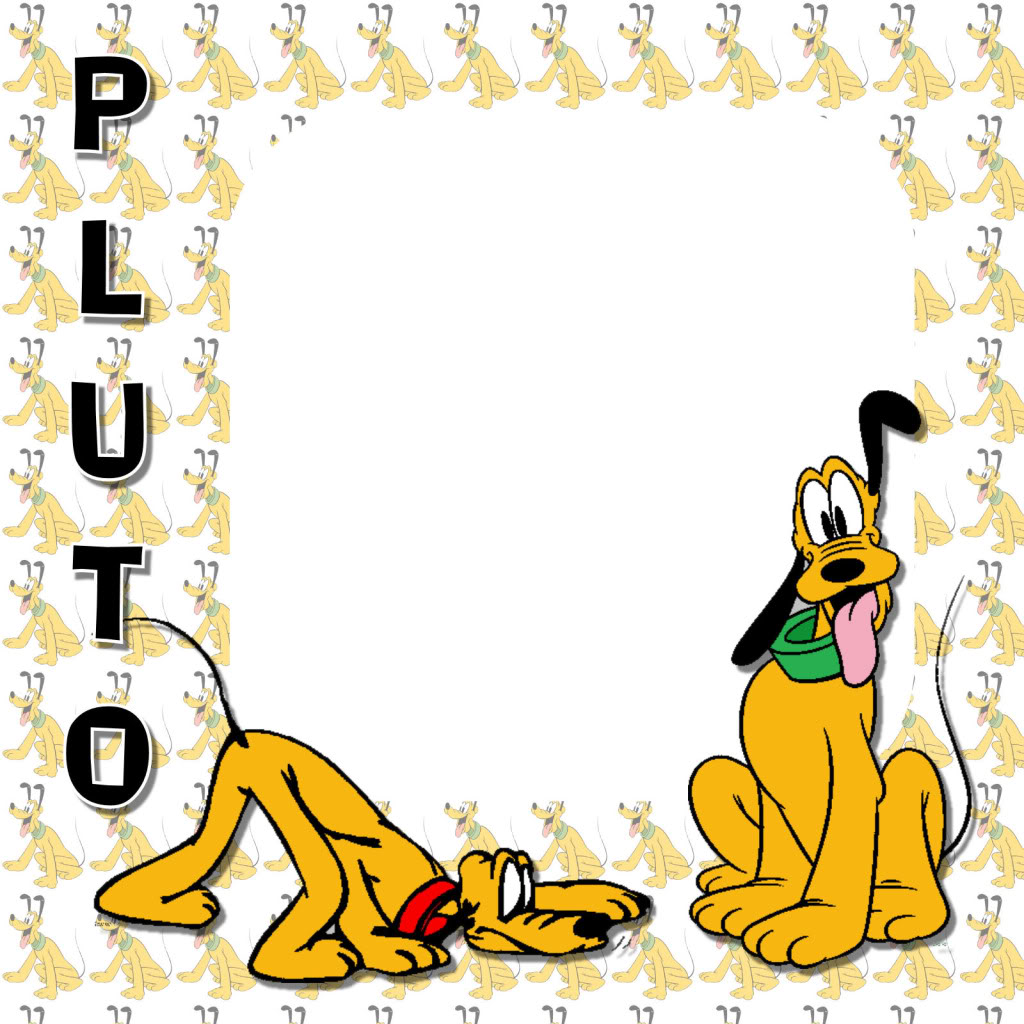 Disney Pluto Christmas Clipart 8x8 Autograph Book Pages   The
