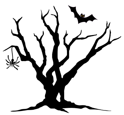 Spider Bat Tree   Http   Www Wpclipart Com Holiday Halloween Spooky