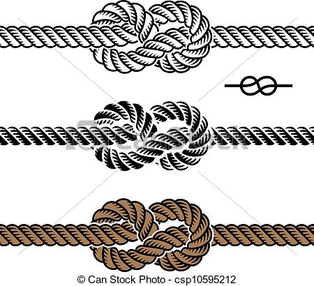 Art Of Vector Black Rope Knot Symbols Csp10595212   Search Clipart