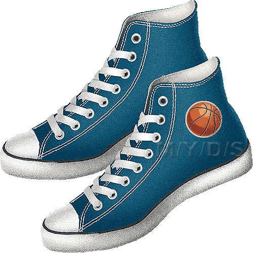Basketball Shoes Clipart   Free Clip Art