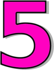 Number 5 Pink   Http   Www Wpclipart Com Signs Symbol Alphabets