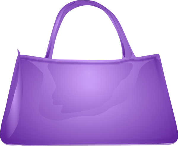 Purple Handbag Clip Art At Clker Com   Vector Clip Art Online Royalty