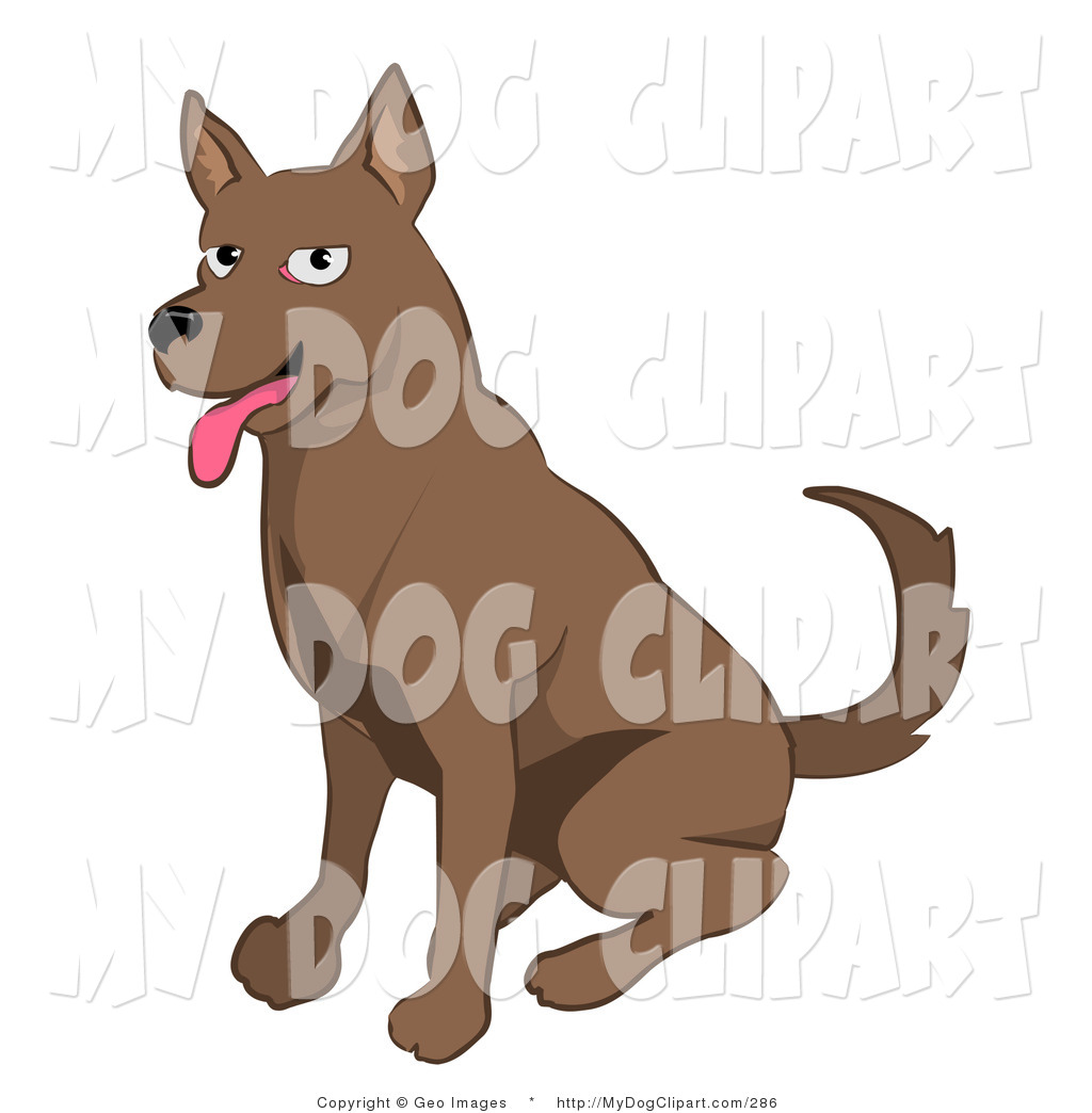 Friendly Brown Dog Panting Dog Clip Art Geo Images