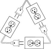 Electrical Outlets Plug Recycle Renewable Electric Energy   Clipart