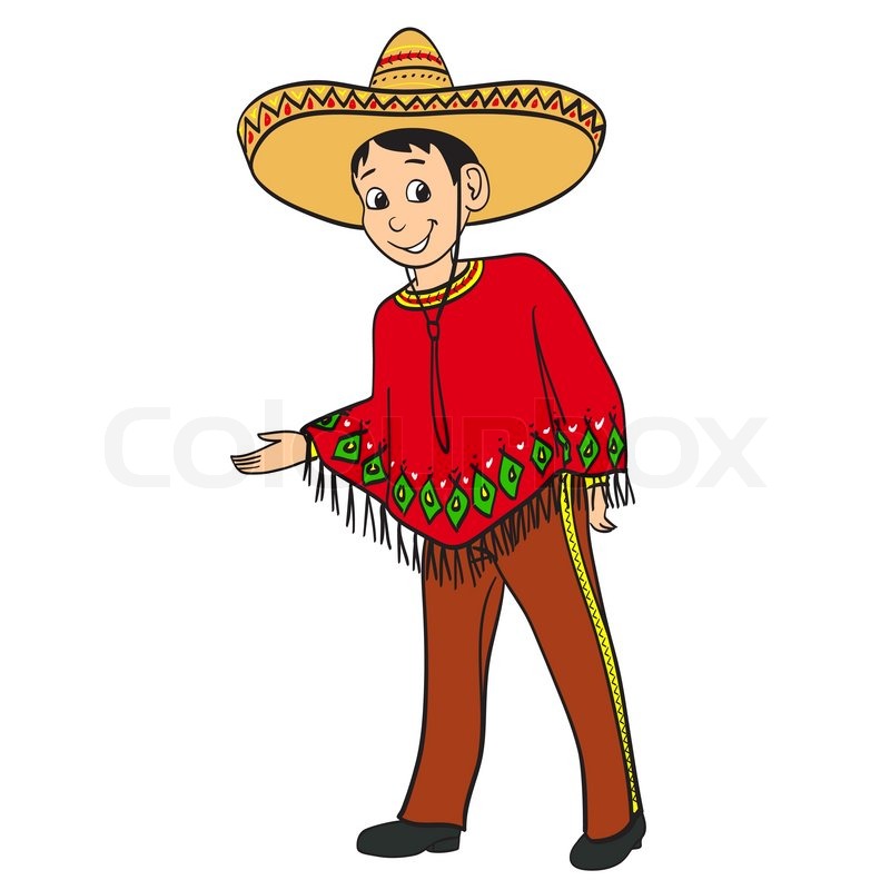 Stock Vector Of  Mexican Cartoon Boy Dressed In A Traditional Suit