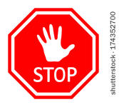 Traffic Stop Sign On White Background   Vector Eps10