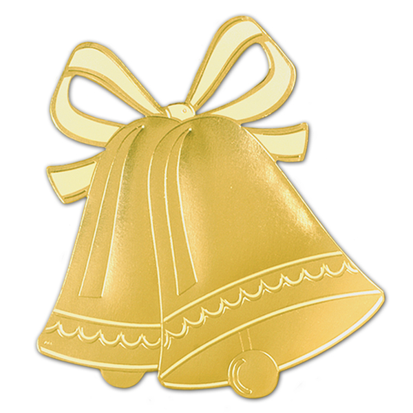 Wholesale   Bulk Dropshipper Foil Wedding Bell Silhouette Case Pack