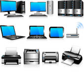 Computers Printers Technology   Clipart Graphic
