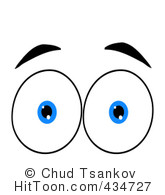 Eyes Clipart  434728  Pair Of Eyes With Glasses By Hit Toon