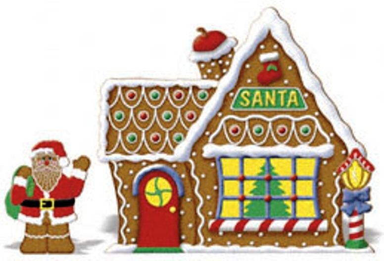 Free Download Christmas Gingerbread House Bells Candles Candycanes Car