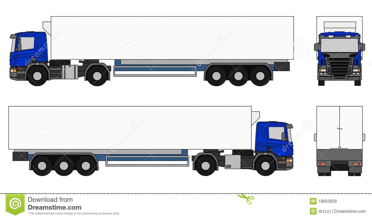 Royalty Free Stock Images  Semi Trailer Truck
