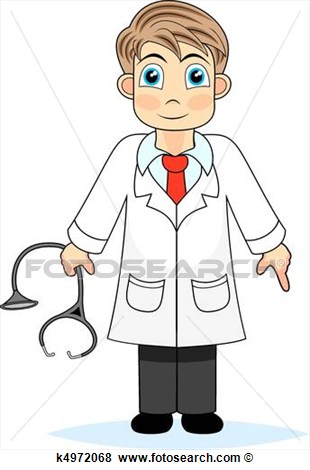 Clip Art   Cute Boy Doctor   Fotosearch   Search Clipart Illustration