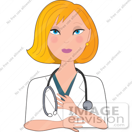 Illustration Of Female Doctor A Professional Woman Standing