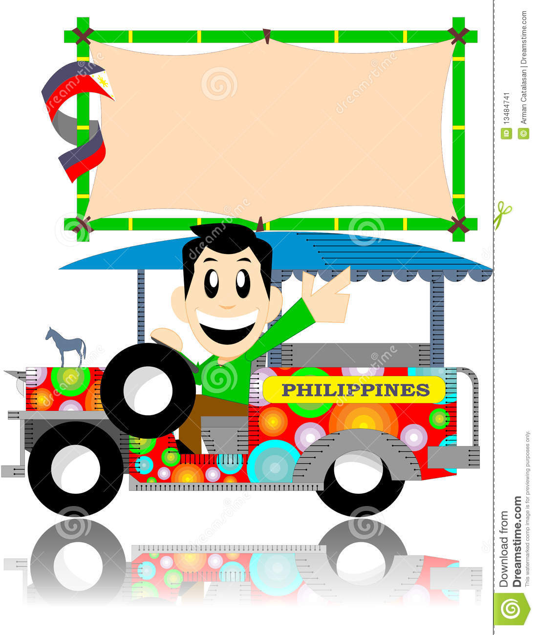 More Similar Stock Images Of   Filipino Jeep With Sign Board