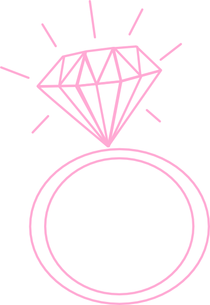 Diamond Ring Pink Clip Art At Clker Com   Vector Clip Art Online