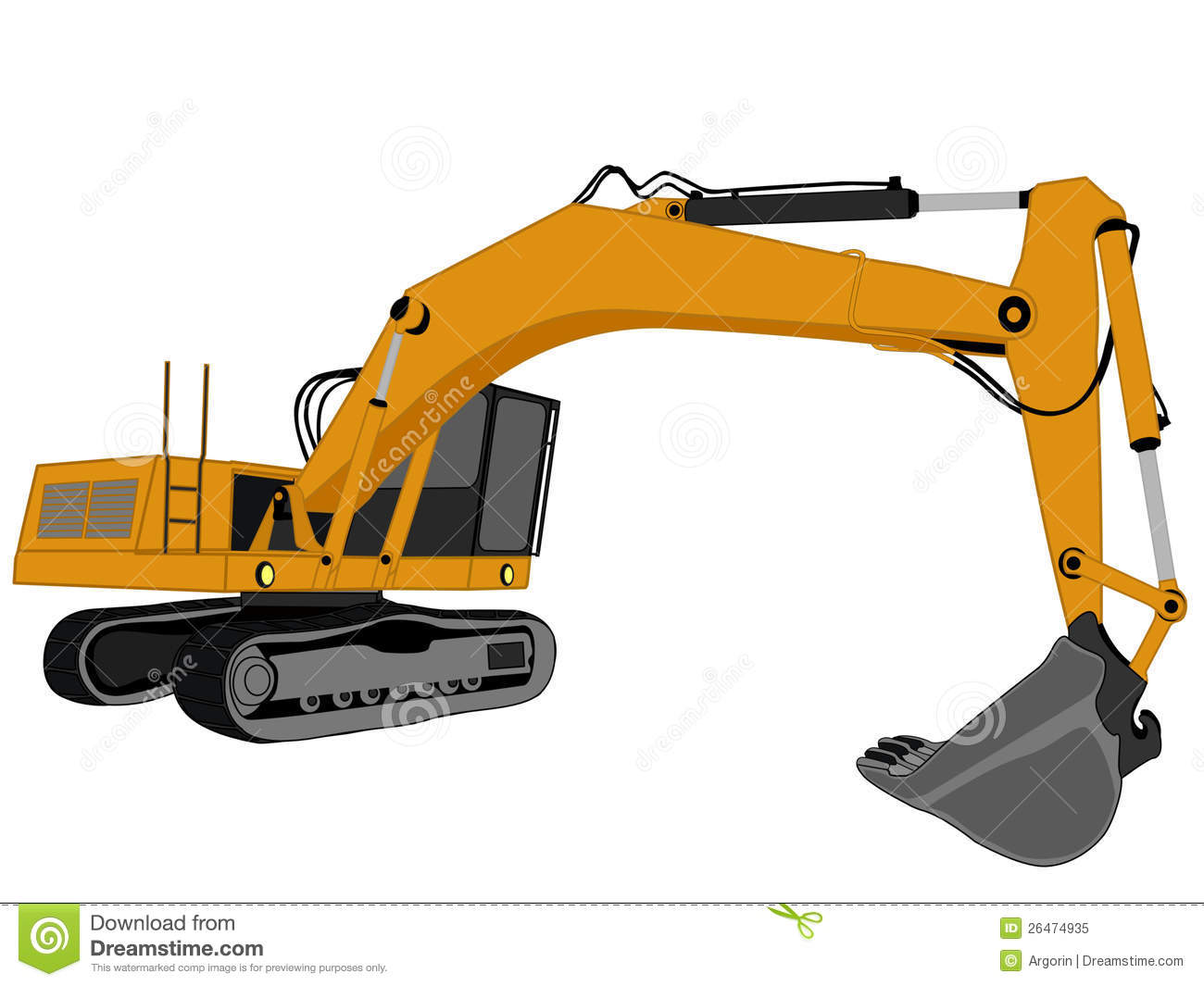 Excavator Vector Royalty Free Stock Photo   Image  26474935