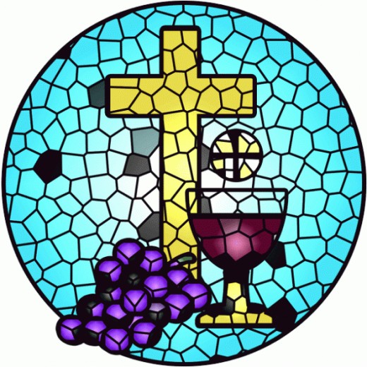 Stained Glass Holy Communion Clip Art   Right Click Image   Save As