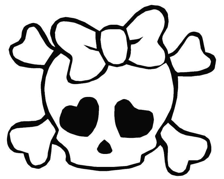 24 Skull And Bones Coloring Pages Free Cliparts That You Can Download