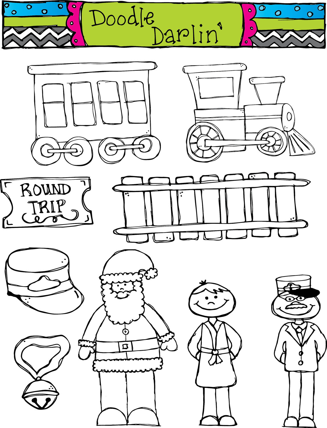 Back   Gallery For   Polar Express Clip Art Black And White