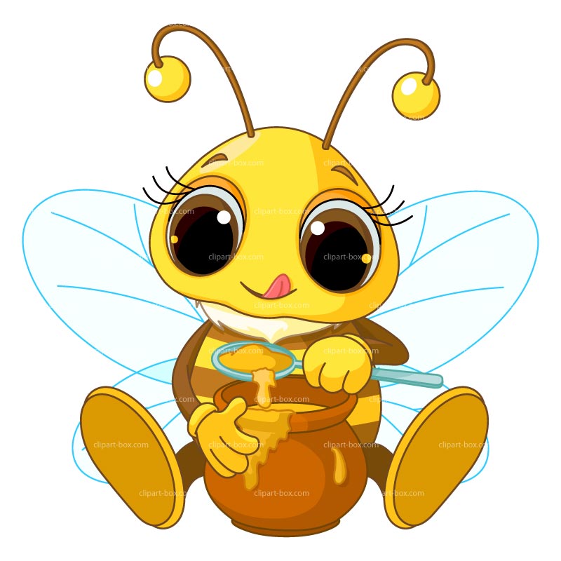 Clipart Little Bee   Royalty Free Vector Design