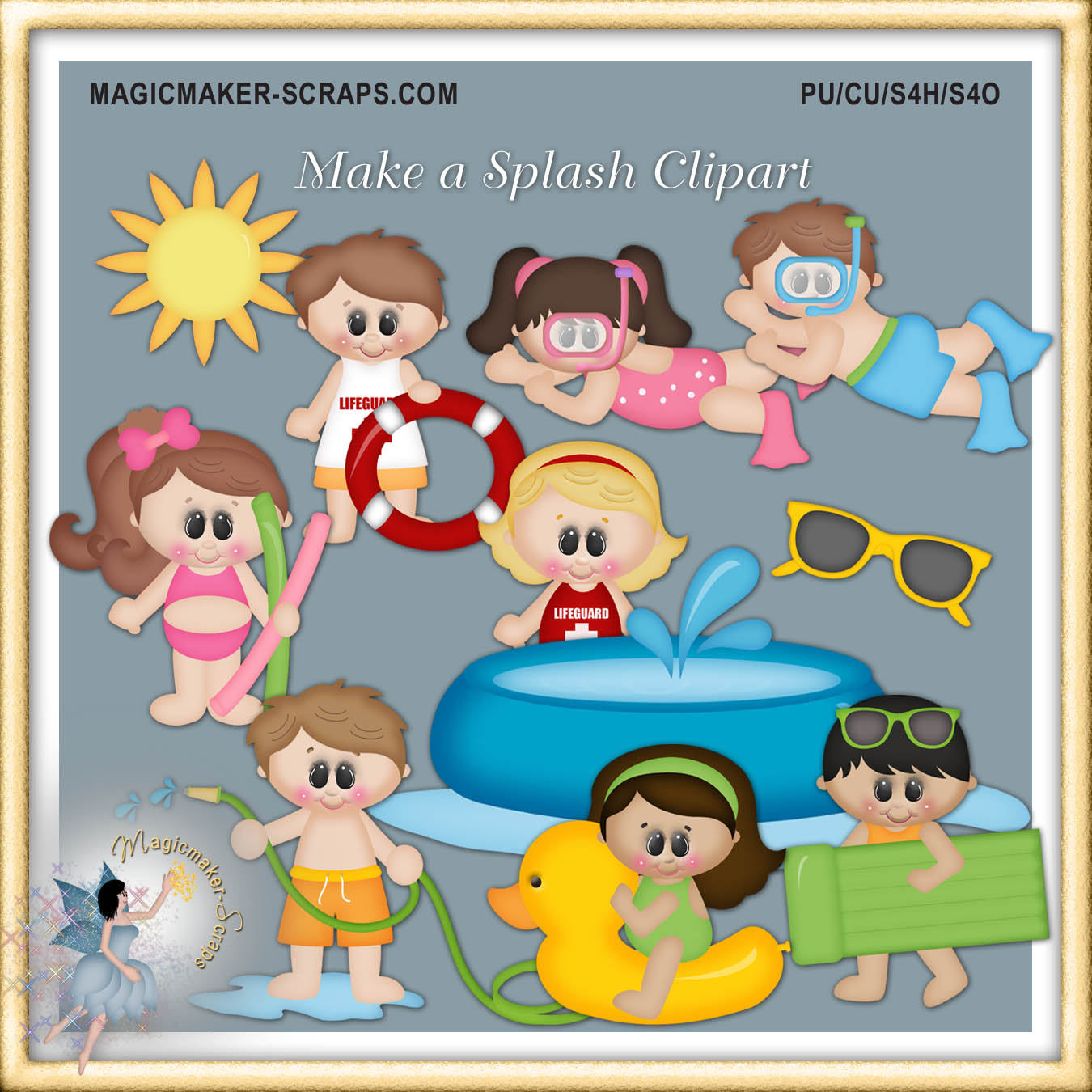 Dog Days Of Summer Clipart    1 00   Magicmaker Scraps Shoppe