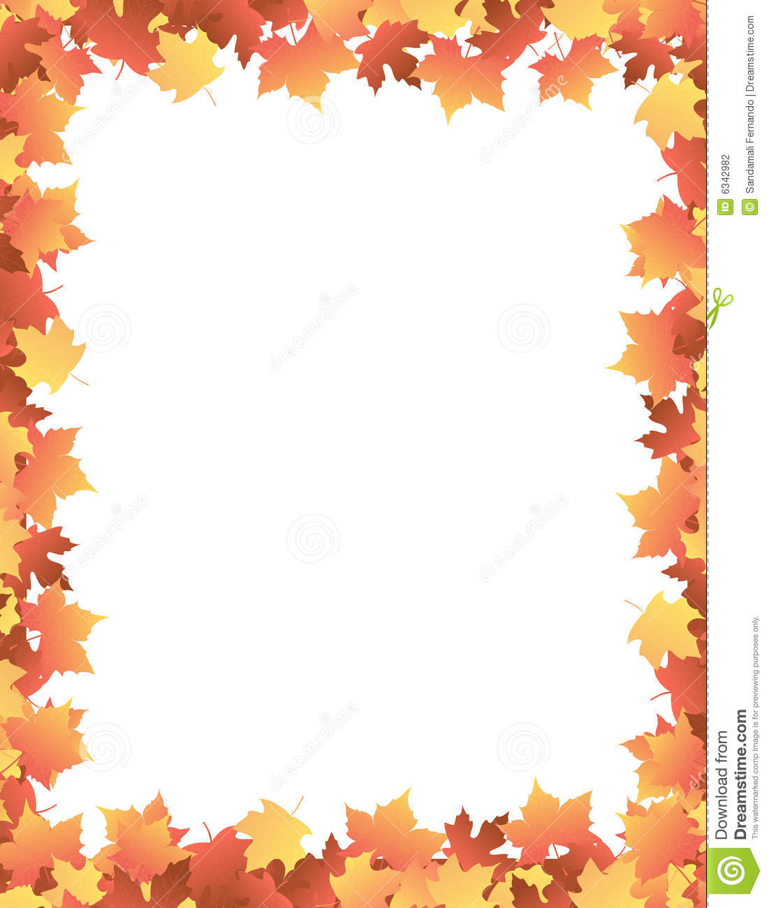 Maple Leaves Falling Background   Border   Frame Illustration