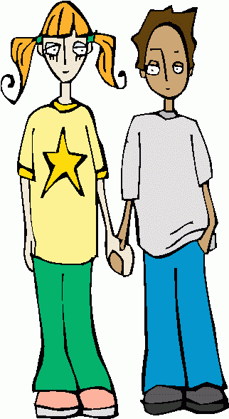 Teenager Clipart Couple Holding Hands Gif