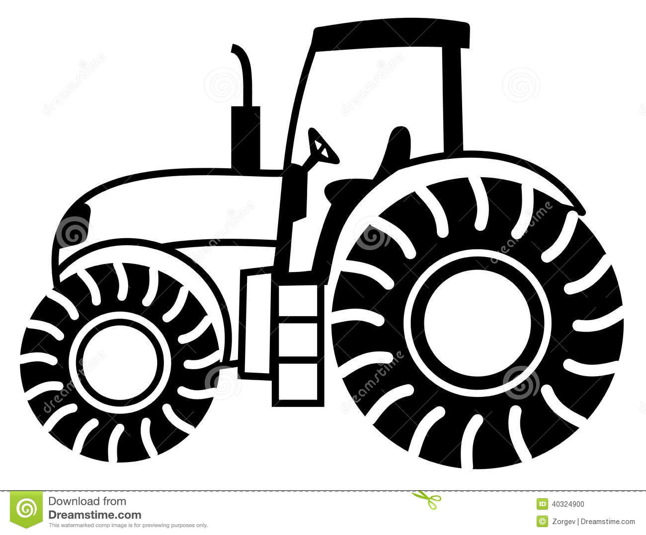 Tractor Shadow Black Stock Photo   Image  40324900