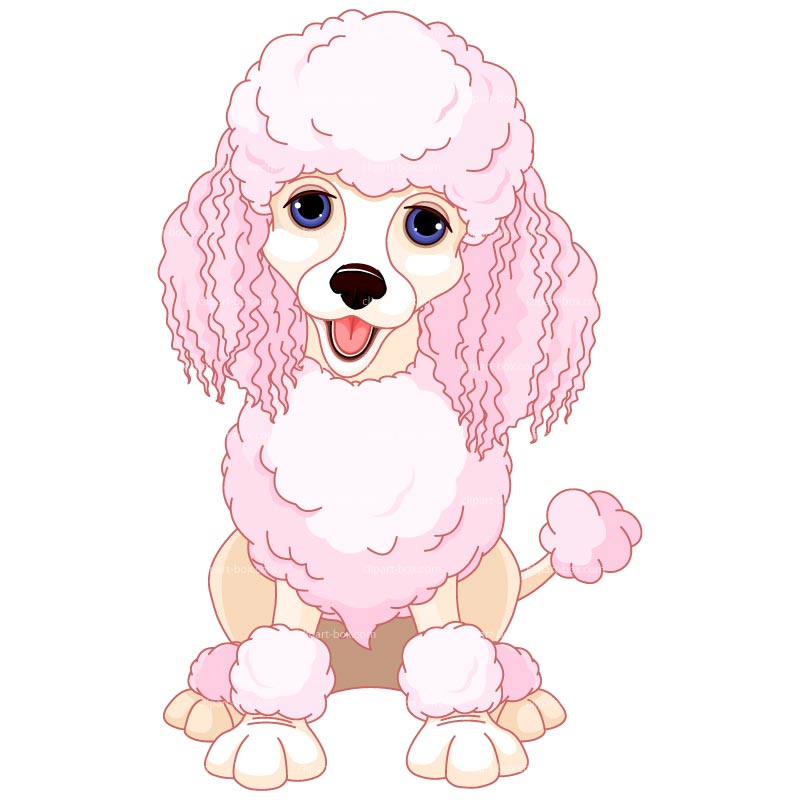 Clipart Baby Poodle Dog   Royalty Free Vector Design