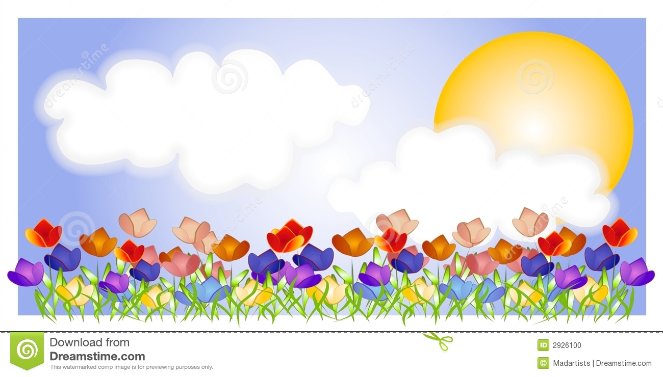 Displaying 15  Images For   Spring Scene Clipart   