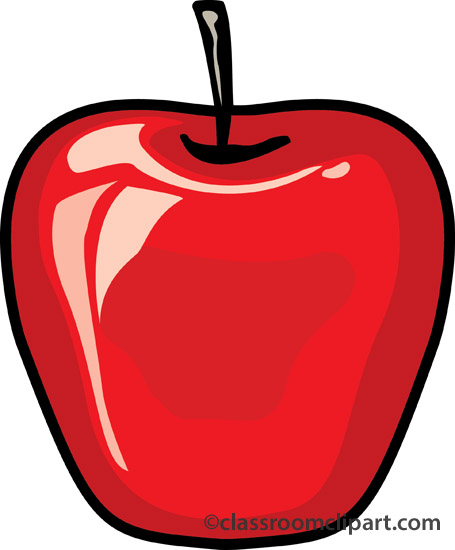 Fruits   Red Apple 101   Classroom Clipart