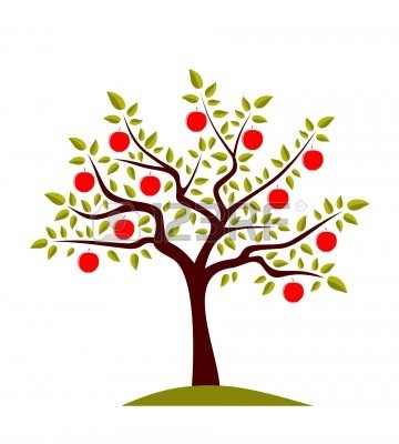 Apple Tree Clipart Black And White