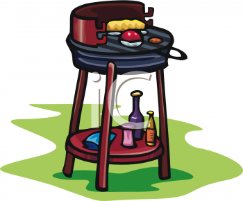 Summer Clip Art Picture Of An Outdoor Grill