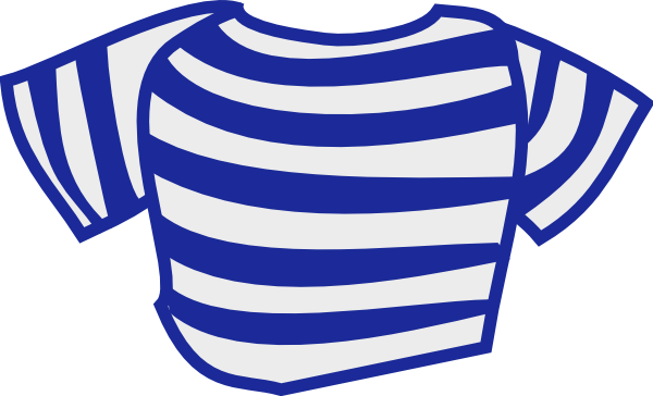 Blue Striped Shirt Clip Art At Clker Com   Vector Clip Art Online