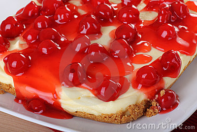 Cherry Cheesecake Stock Photography   Image  15498902
