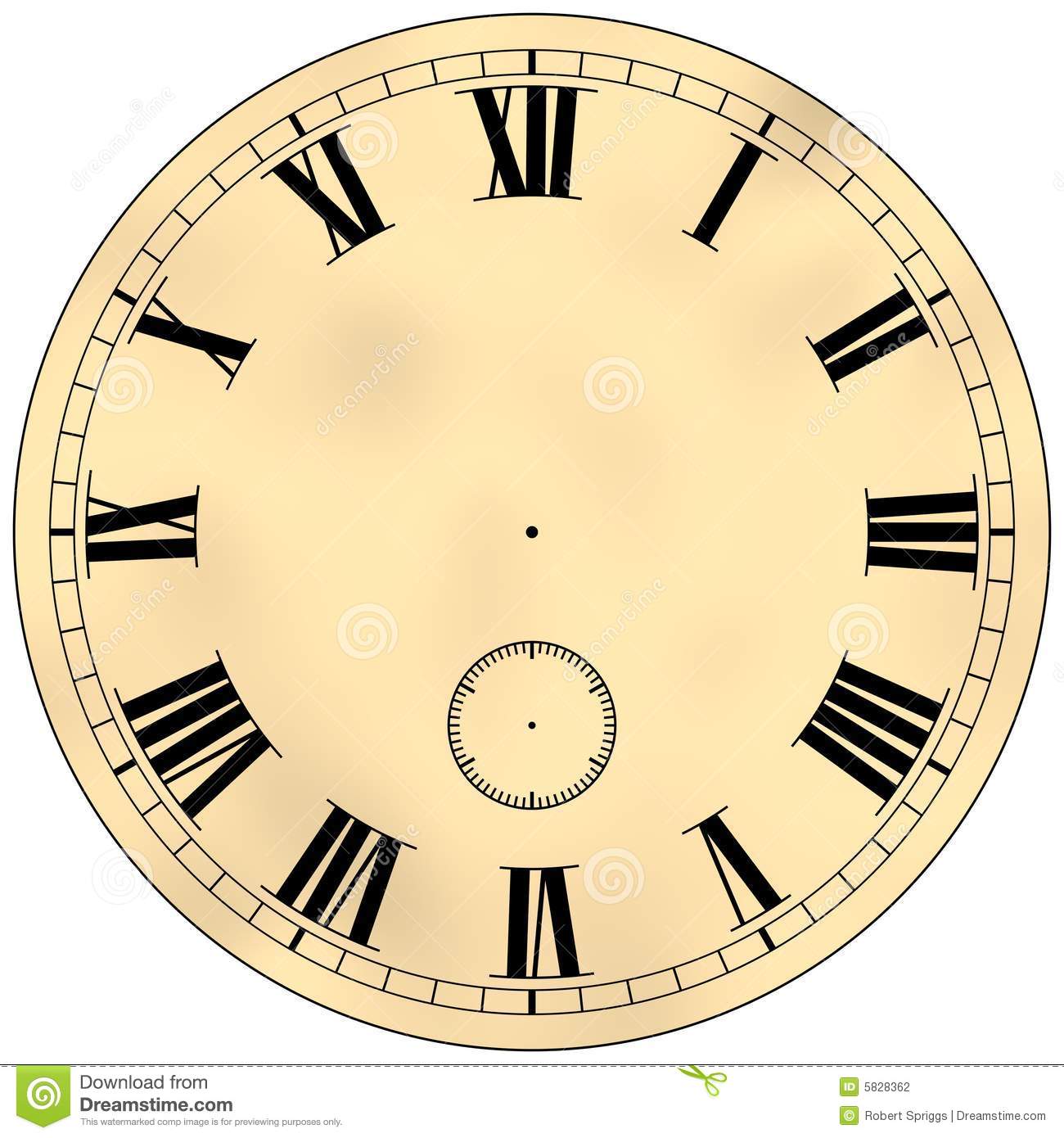 Antique Clock Face Stock Photography   Image  5828362
