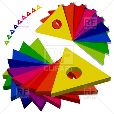 Color Triangles Palette Download Royalty Free Vector Clipart  Eps