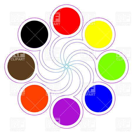 Round Color Palette Download Royalty Free Vector Clipart  Eps