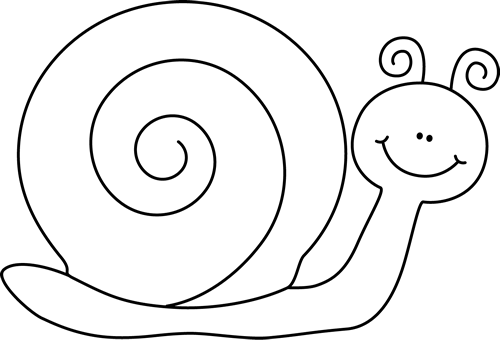 Black And White Snail Clip Art   Black And White Snail Image