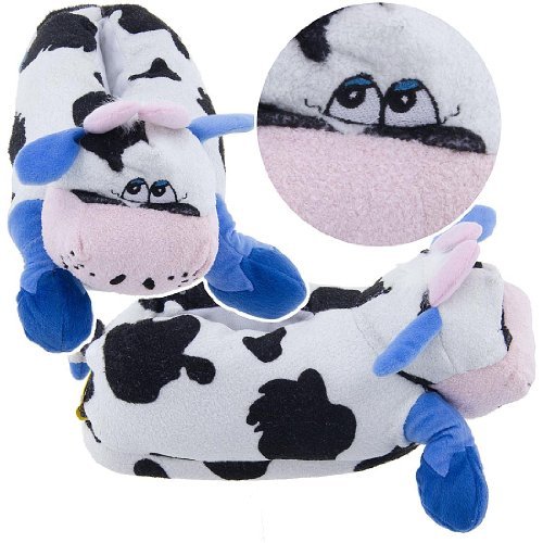 Crazy Cow Animal Slippers For Women And Men B0077qu39i On Animal    