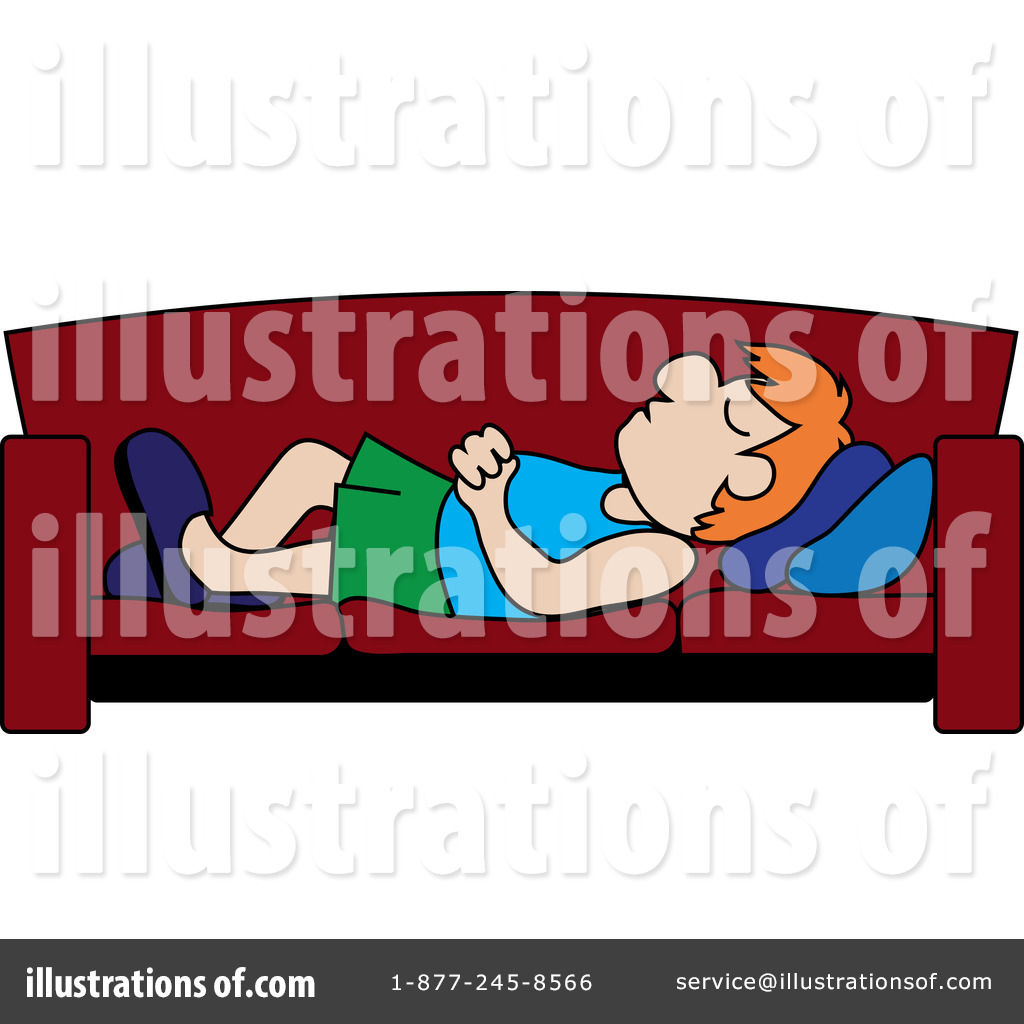 On A Couch Clipart Illustration By Pams Clipart   Stock Sample  212255