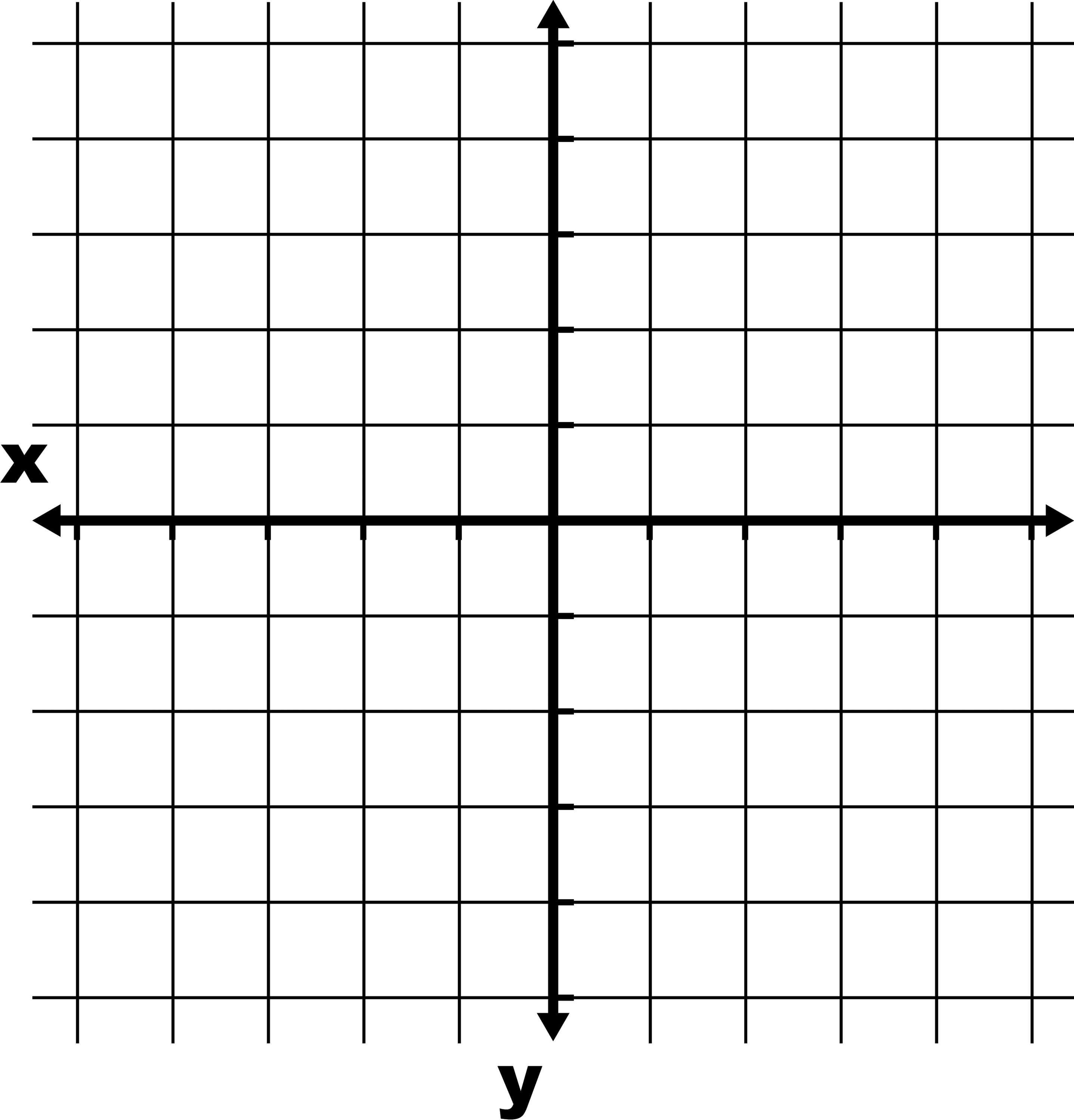 Coordinate Grid With Axes Labeled And Grid Lines Shown   Clipart Etc