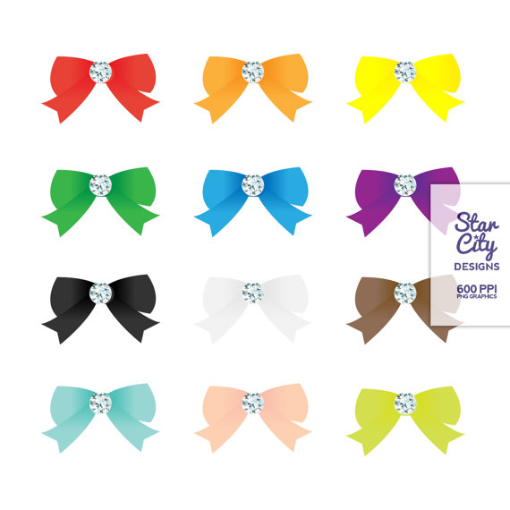 Assorted Diamond Bow Clip Art  Clipart Graphics For Personal