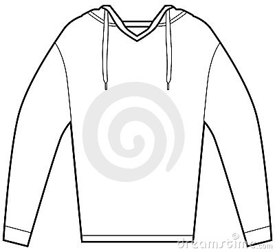 Clip Art Sweatshirt Hooded Pullover Shirt Isolated